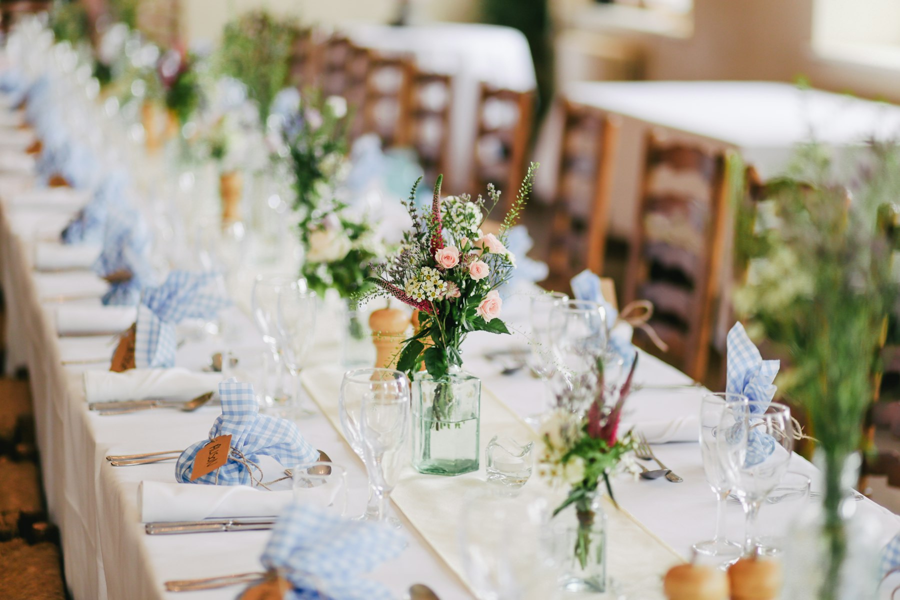 Wedding table setting